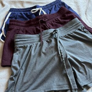 Set of 3 sleep/activewear shorts